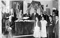 Entrega de diplomas en la escuela de arte y oficios 1932